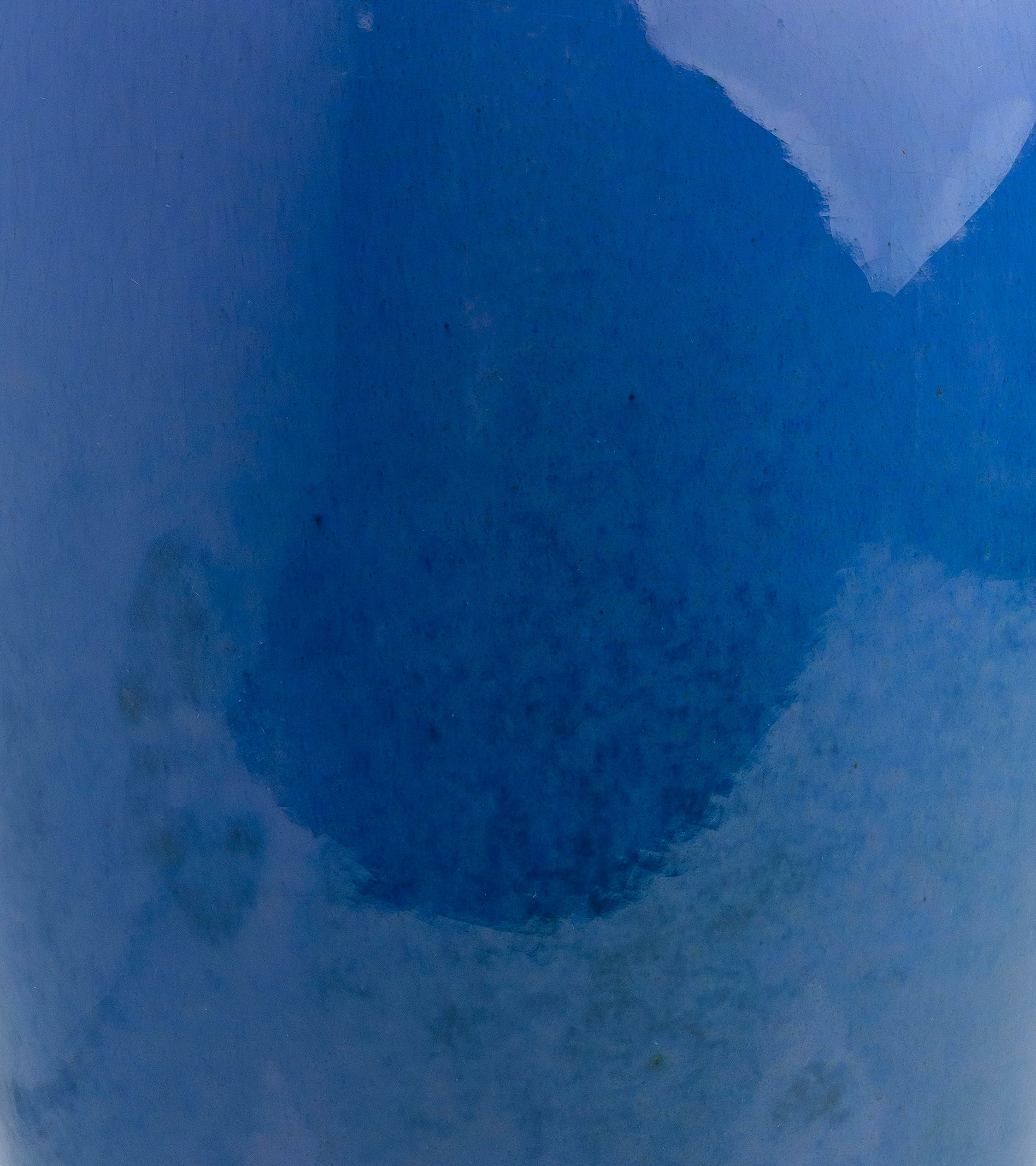 Ruskin Pottery Blue Glazed Baluster Vase