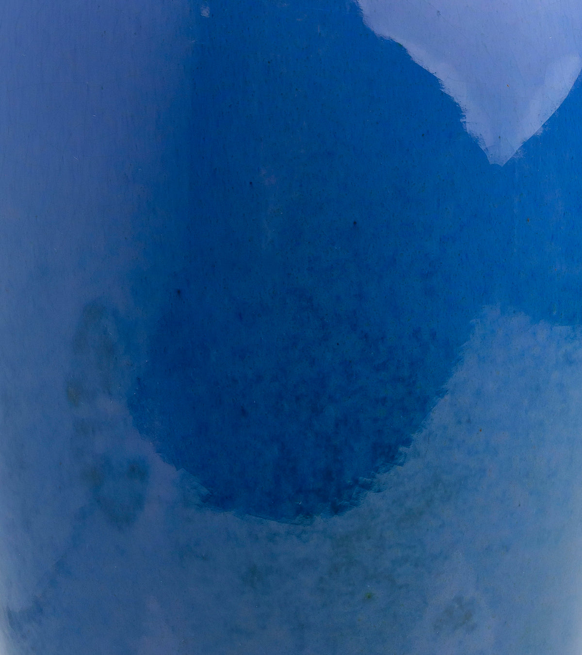 Ruskin Pottery Blue Glazed Baluster Vase