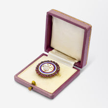 Load image into Gallery viewer, Bohemian Garnet Brooch &#39;Czech Singing Community&#39;
