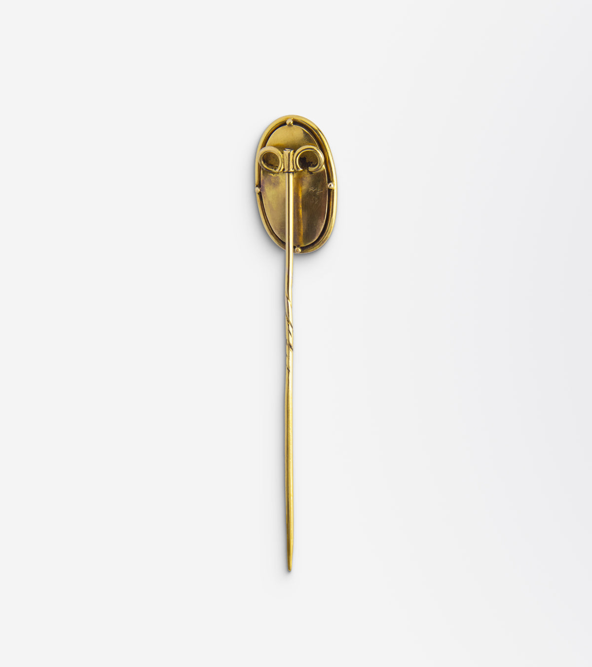 Victorian 18kt Yellow Gold & Garnet Stick Pin