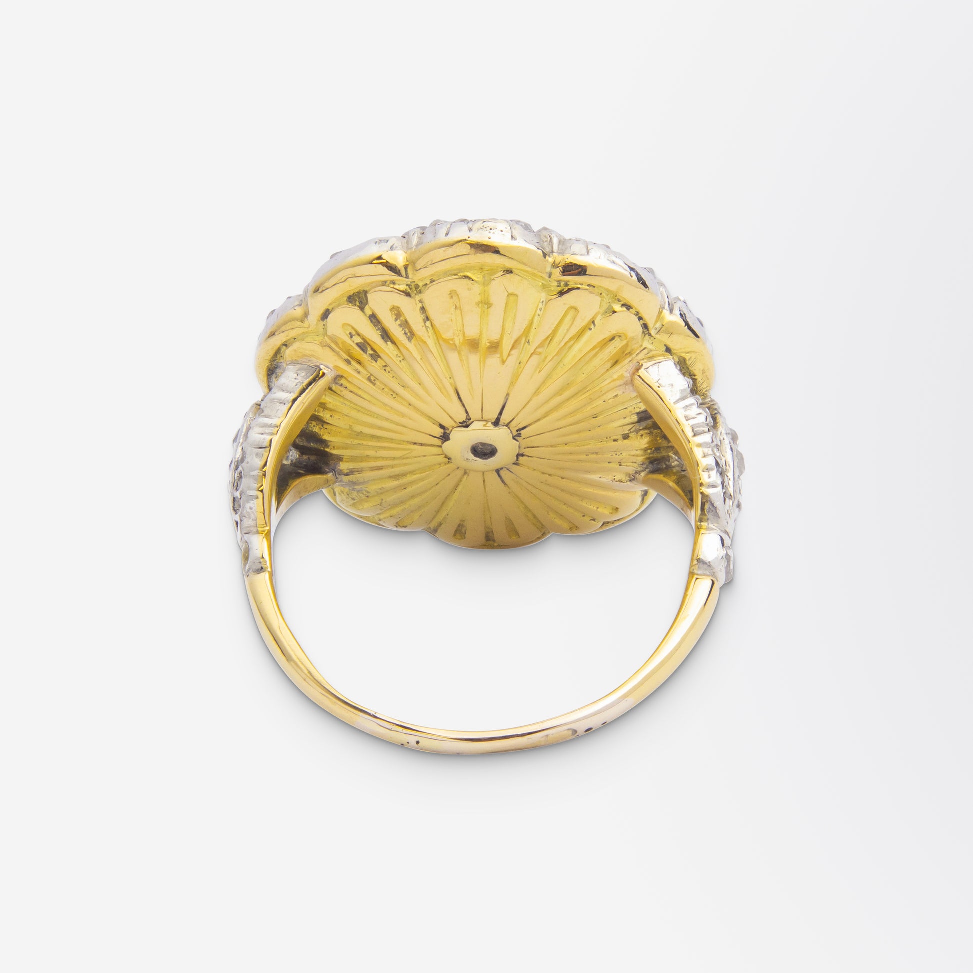 Bague bouton en diamant géorgienne