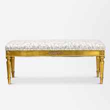 Load image into Gallery viewer, Louis XVI French Gilt Bench Seat
