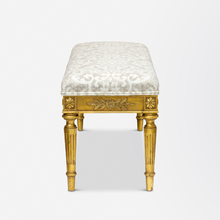 Load image into Gallery viewer, Louis XVI French Gilt Bench Seat
