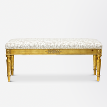 Load image into Gallery viewer, Louis XVI French Gilt Bench Seat