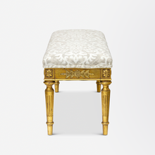Load image into Gallery viewer, Louis XVI French Gilt Bench Seat