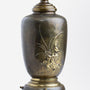 Vintage Gilt Metal Lamp in Oriental Style