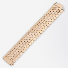 Load image into Gallery viewer, Retro 18kt Rose Gold &#39;Tank&#39; Bracelet
