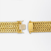 Load image into Gallery viewer, Heavy 18kt Yellow Gold Woven Bracelet
