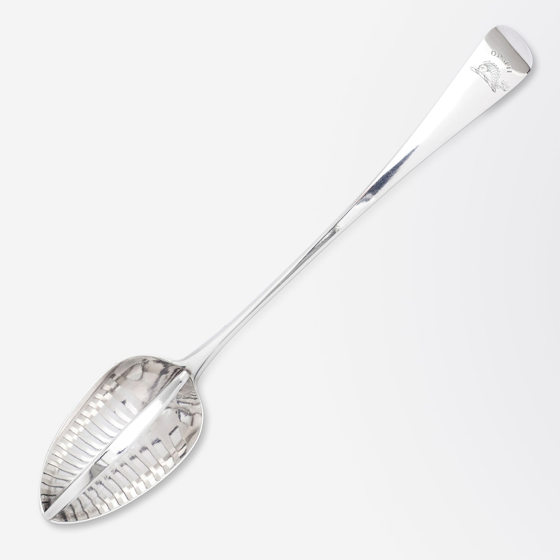 George III Sterling Silver Straining Spoon by Peter, Ann & William Bateman