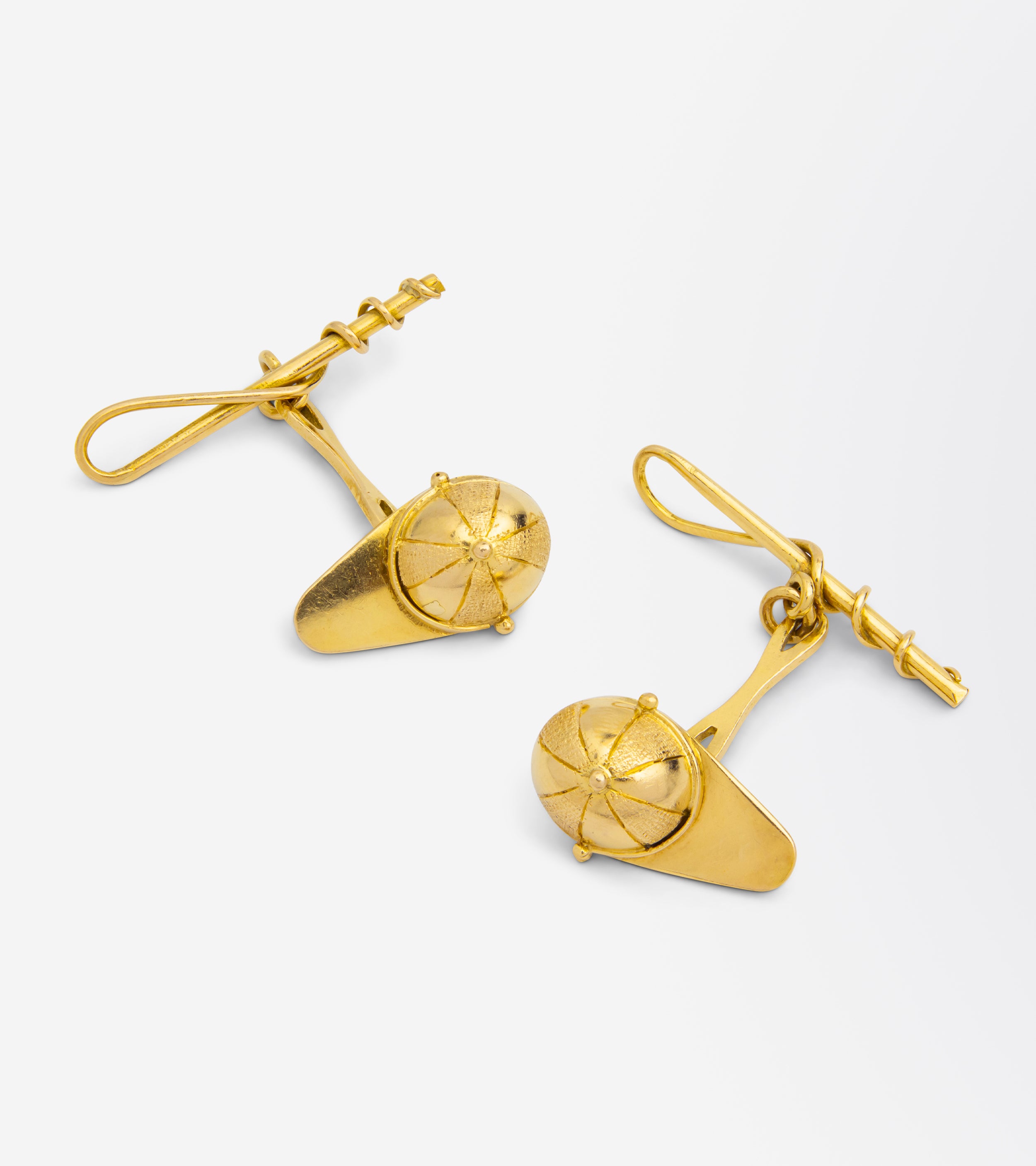 Vintage Gucci Equestrian Cufflinks in 18kt Yellow Gold - The Antique Guild