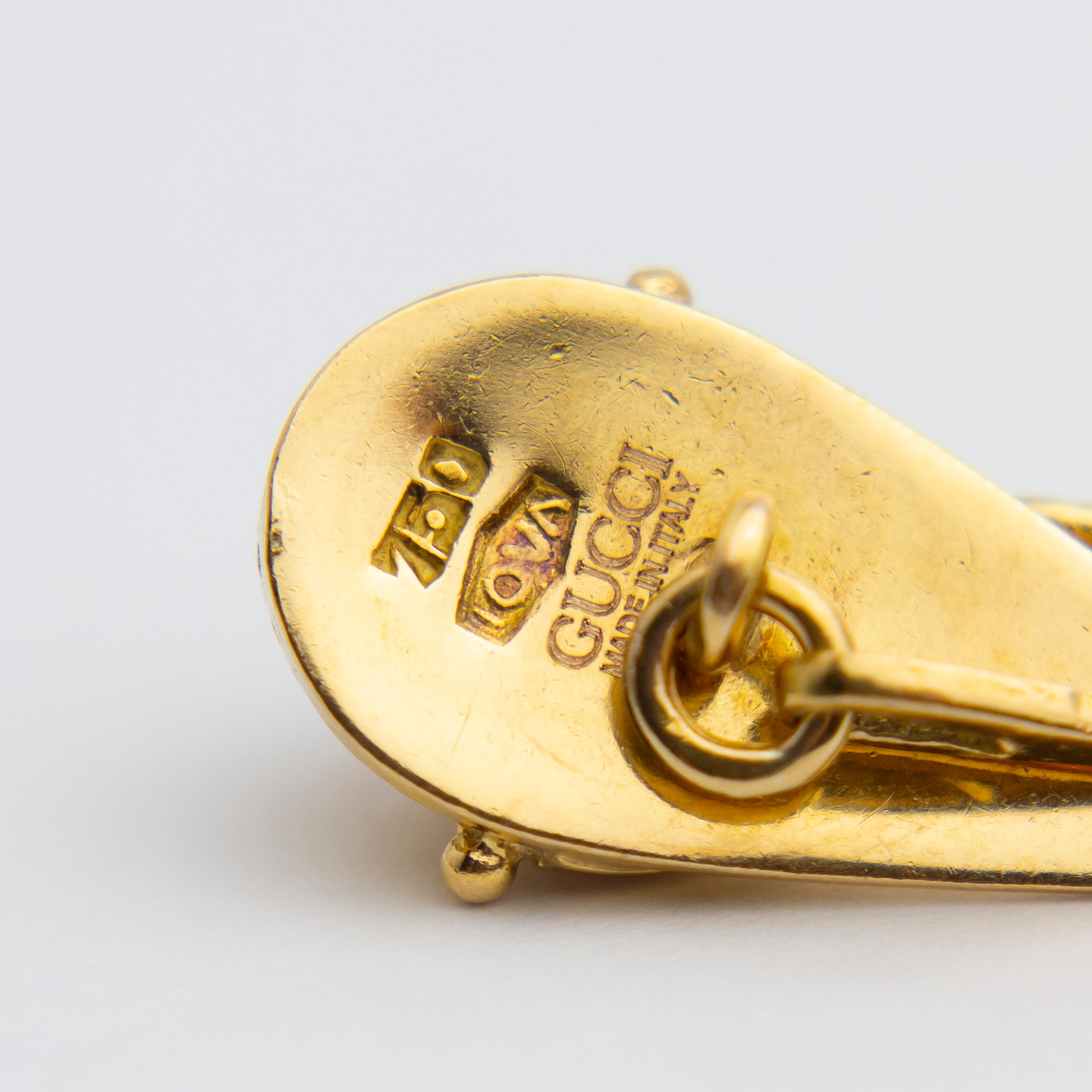 Vintage Gucci Equestrian Cufflinks in 18kt Yellow Gold - The Antique Guild