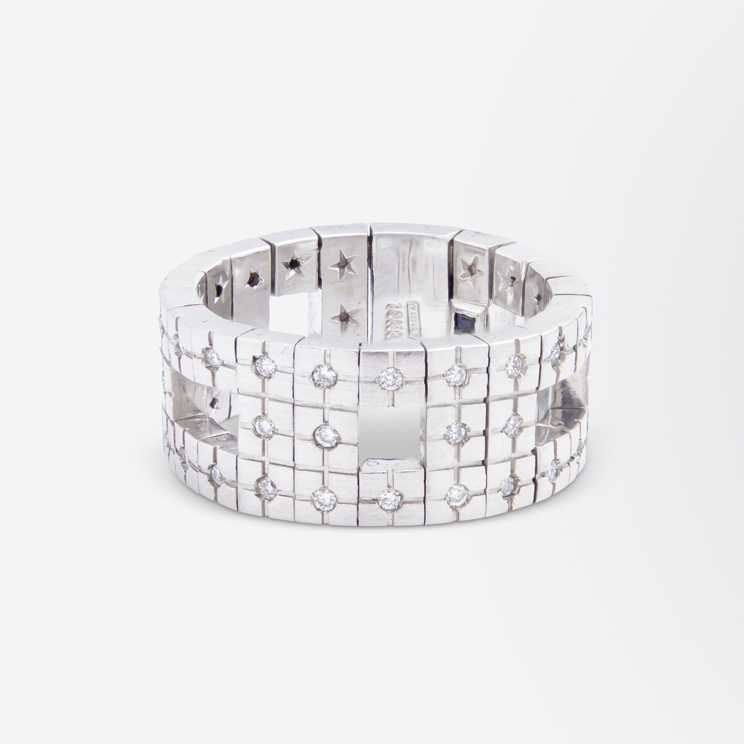 H. Stern 18kt White Gold & Diamond 'Metropolis' Ring