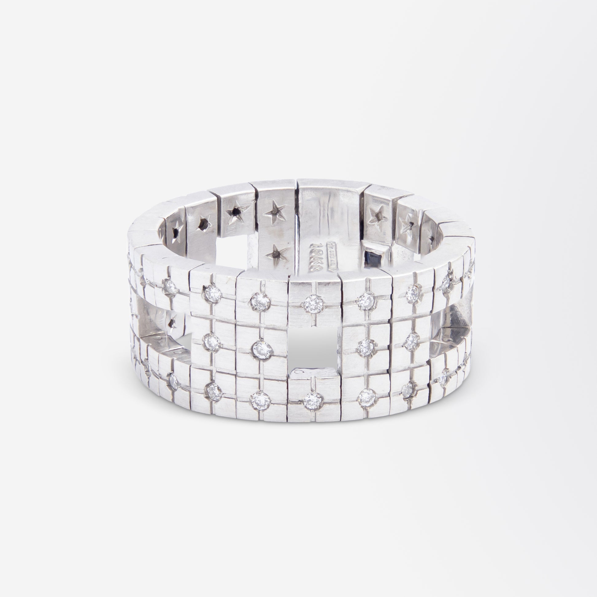 H. Stern 18kt White Gold & Diamond 'Metropolis' Ring