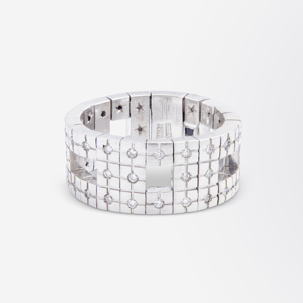 H. Stern 18kt White Gold & Diamond 'Metropolis' Ring