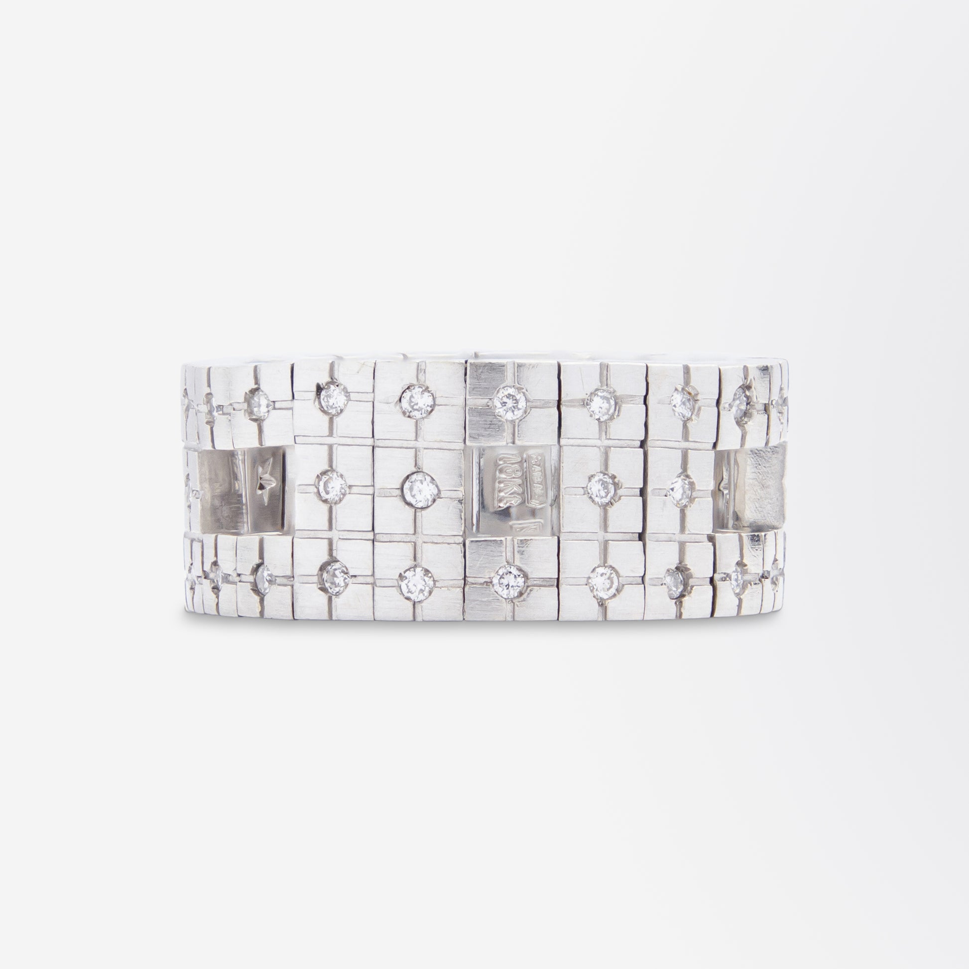 H. Stern 18kt White Gold & Diamond 'Metropolis' Ring