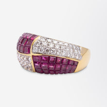 Load image into Gallery viewer, Ruby &amp; Diamond Ring by Hammerman Brothers
