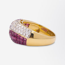 Load image into Gallery viewer, Ruby &amp; Diamond Ring by Hammerman Brothers
