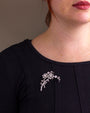 Platinum & Diamond Floral Brooch by Wolf Horovitz of Alexandria