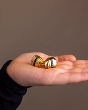 Load image into Gallery viewer, 18kt Yellow Gold &amp; Sapphire Art Deco Style Cufflinks
