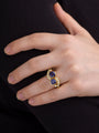 Ceylon Sapphire & Diamond Dress Ring - The Antique Guild