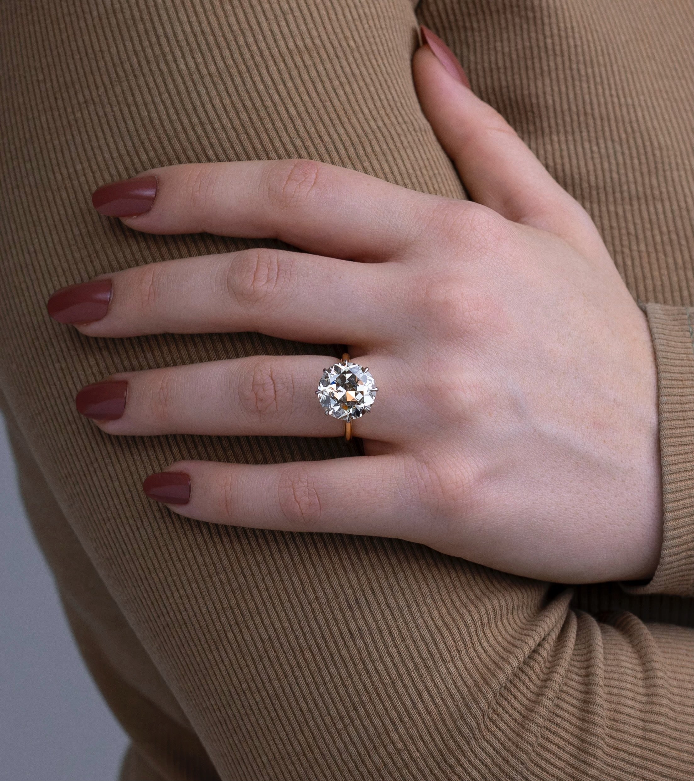 Impressive 8.10ct Diamond Solitaire Ring