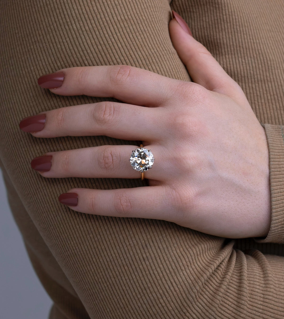 Impressive 8.10ct Diamond Solitaire Ring