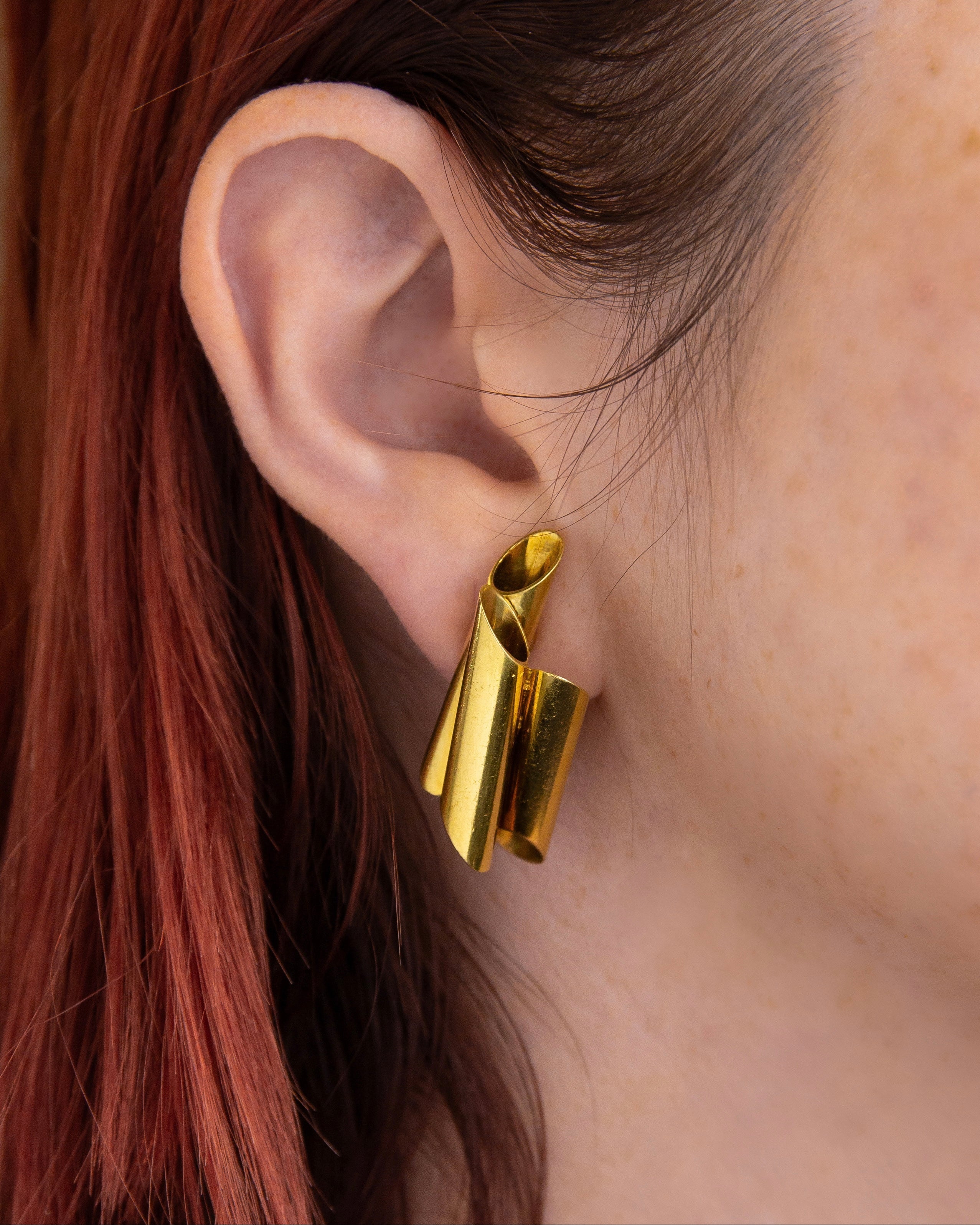 Vintage Cartier Modernist Ear Clips