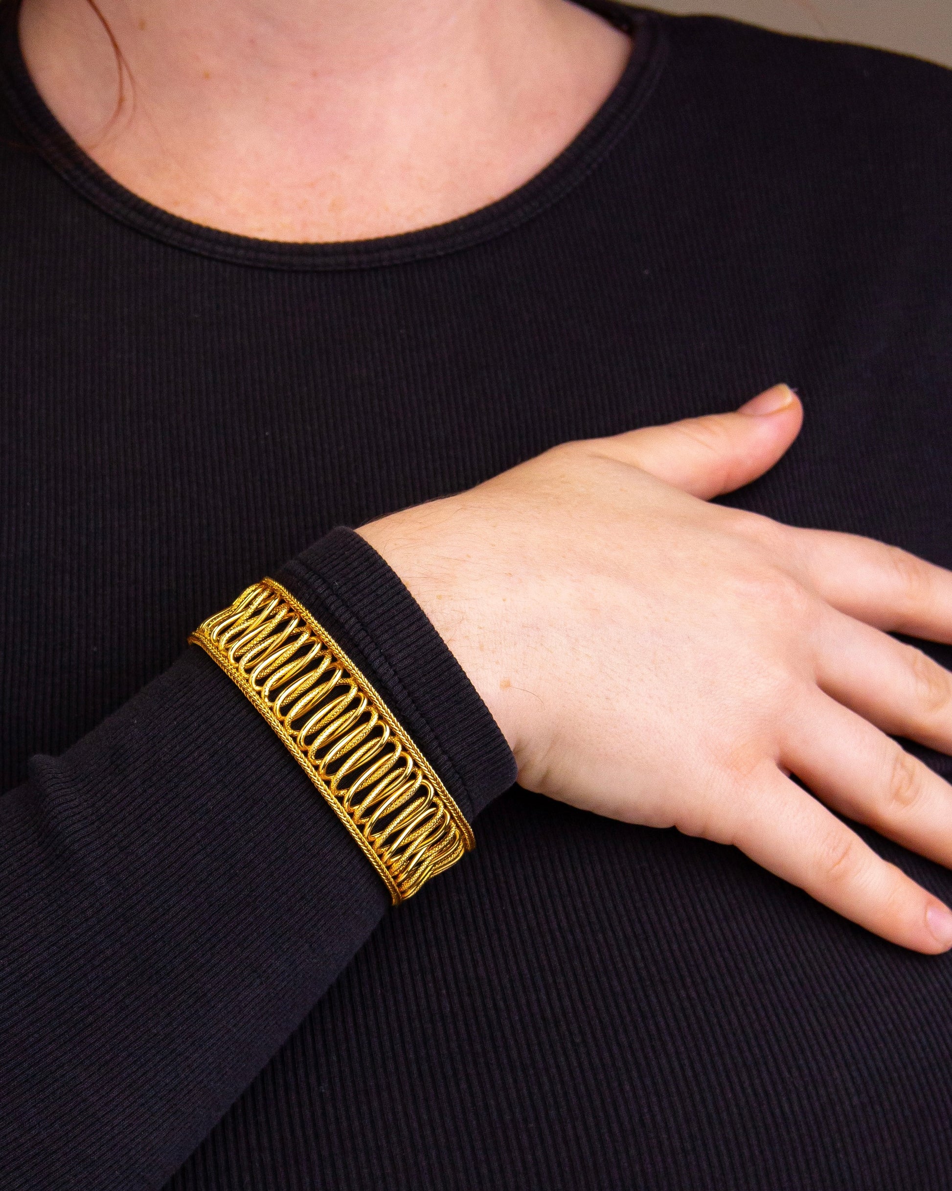 18kt Yellow Gold Fancy Link Bracelet