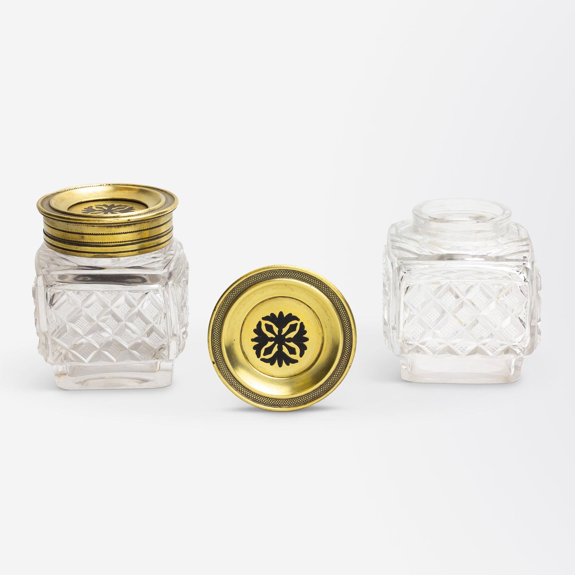 Napoleon III Ebony and Ormolu Inkwell