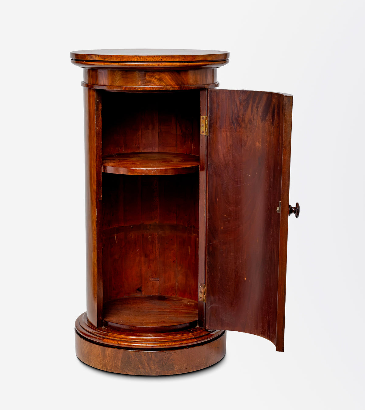 Pair of Irish Mahogany Pedestal Cabinets by Williams & Gibton