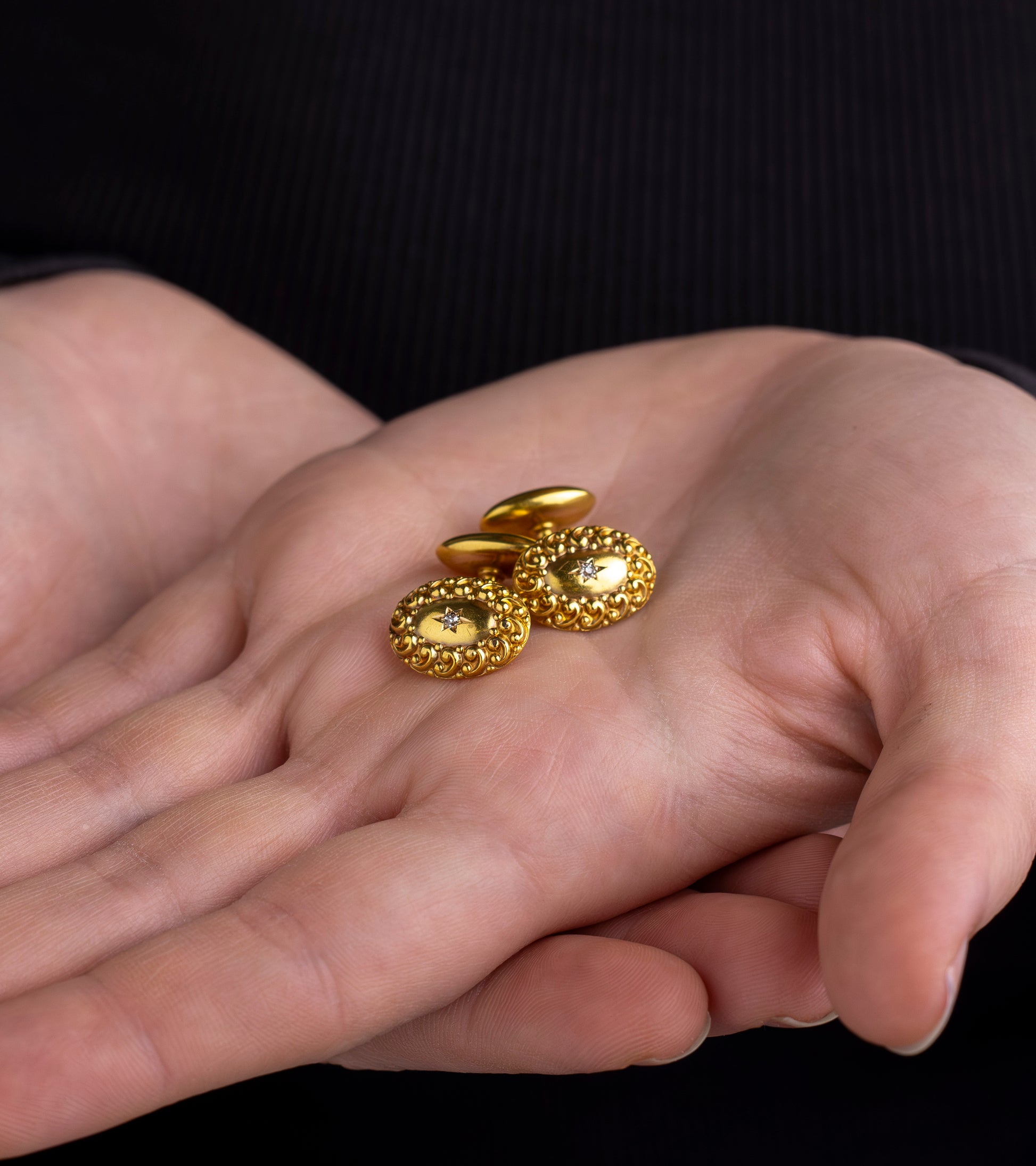 Victorian 14kt Yellow Gold Cufflinks