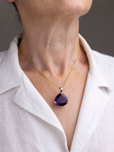 Load image into Gallery viewer, 9kt Rose Gold &amp; Amethyst Pendant
