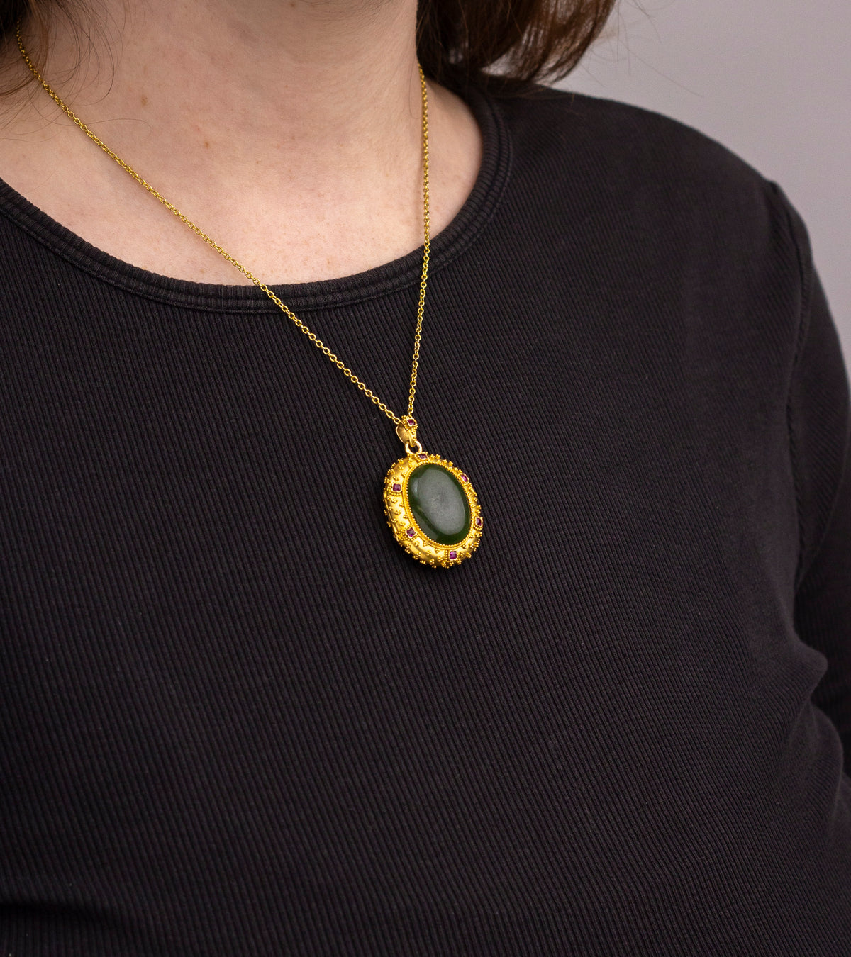 French Etruscan Revival Locket c.1870