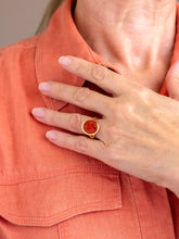 Load image into Gallery viewer, Early Victorian 18kt Gold &amp; Carnelian Intaglio Ring
