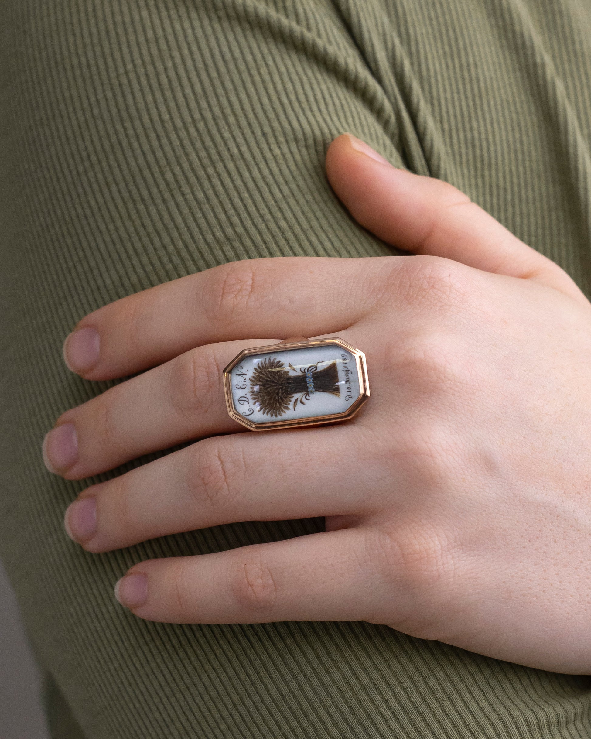 Anneau de deuil « catalan » du XVIIIe siècle