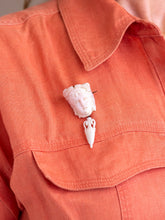 Load image into Gallery viewer, Italian Grand Tour Period Angel Skin Coral Earrings and Brooch Pendant
