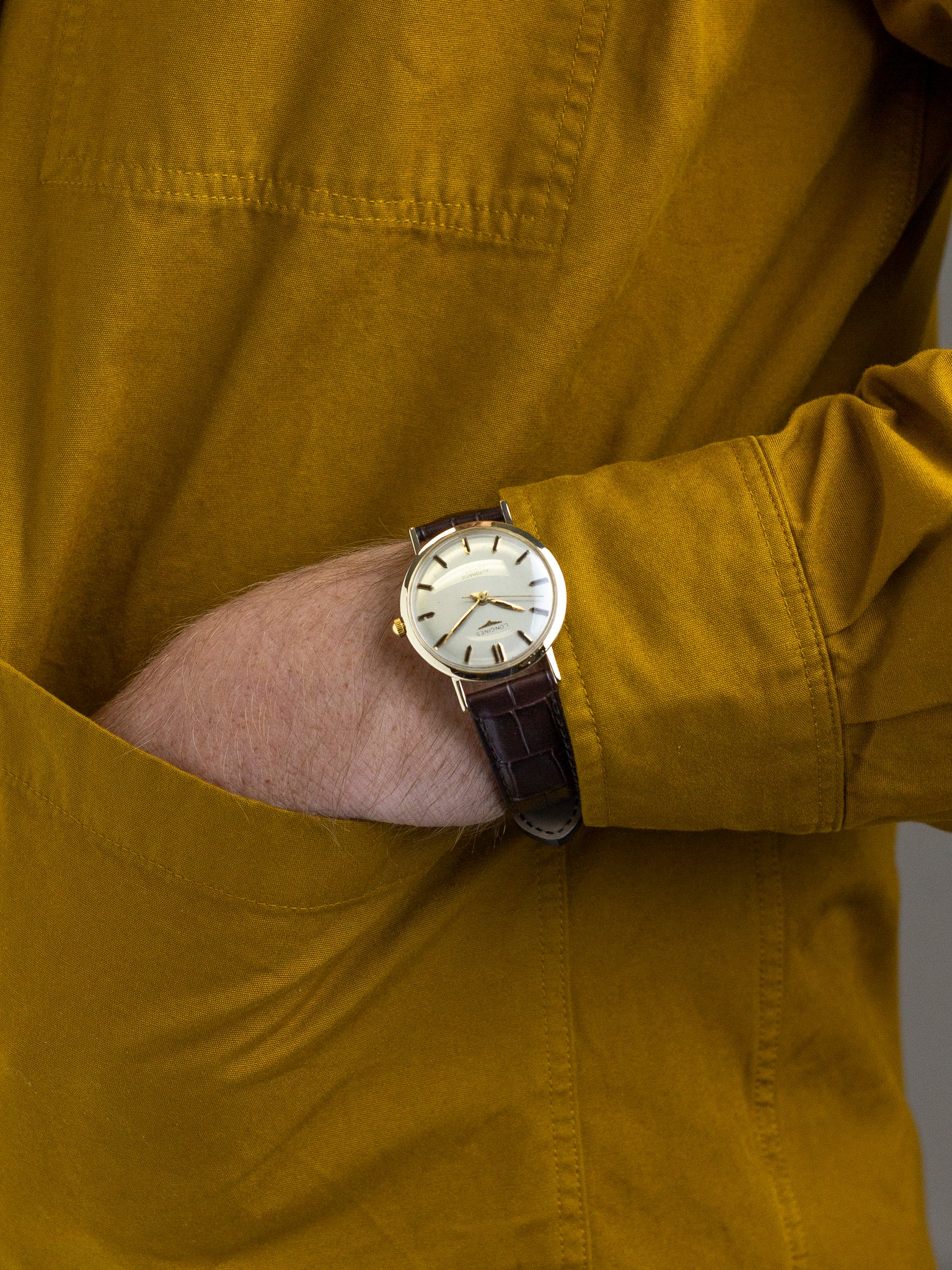 1960s Longines Admiral 14k Gold Men s Wristwatch