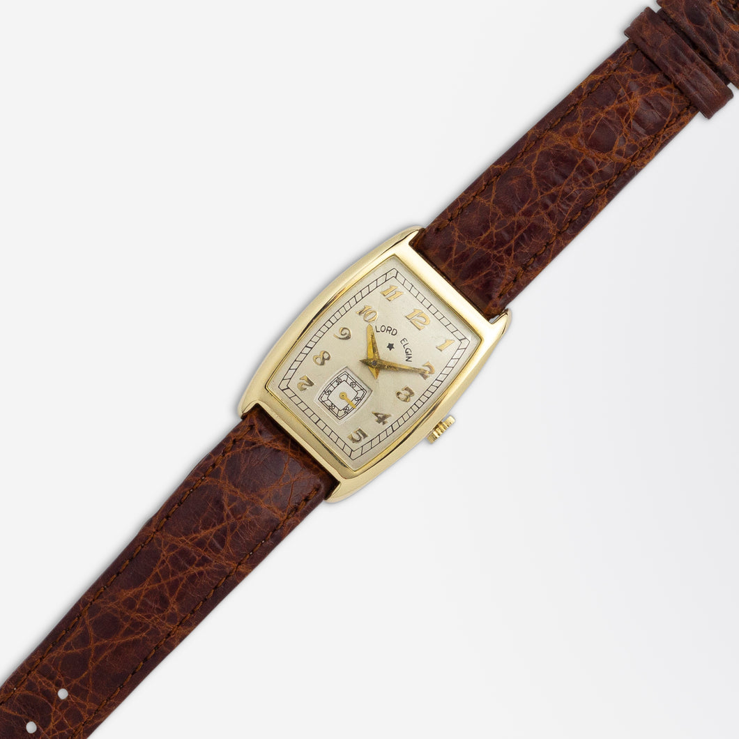 14k Lord Elgin Watch1930s Lord Elgin Timepiece in 14k Yellow Gold