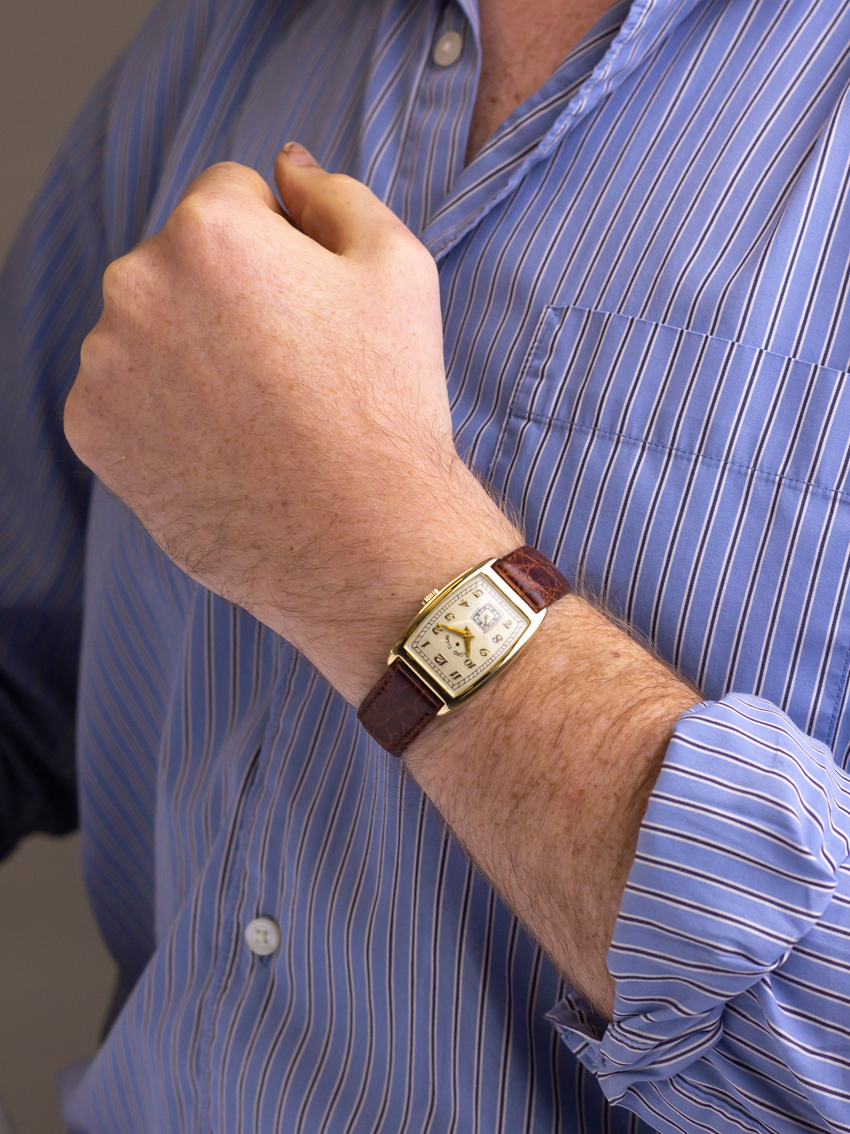 14k Lord Elgin Watch1930s Lord Elgin Timepiece in 14k Yellow Gold