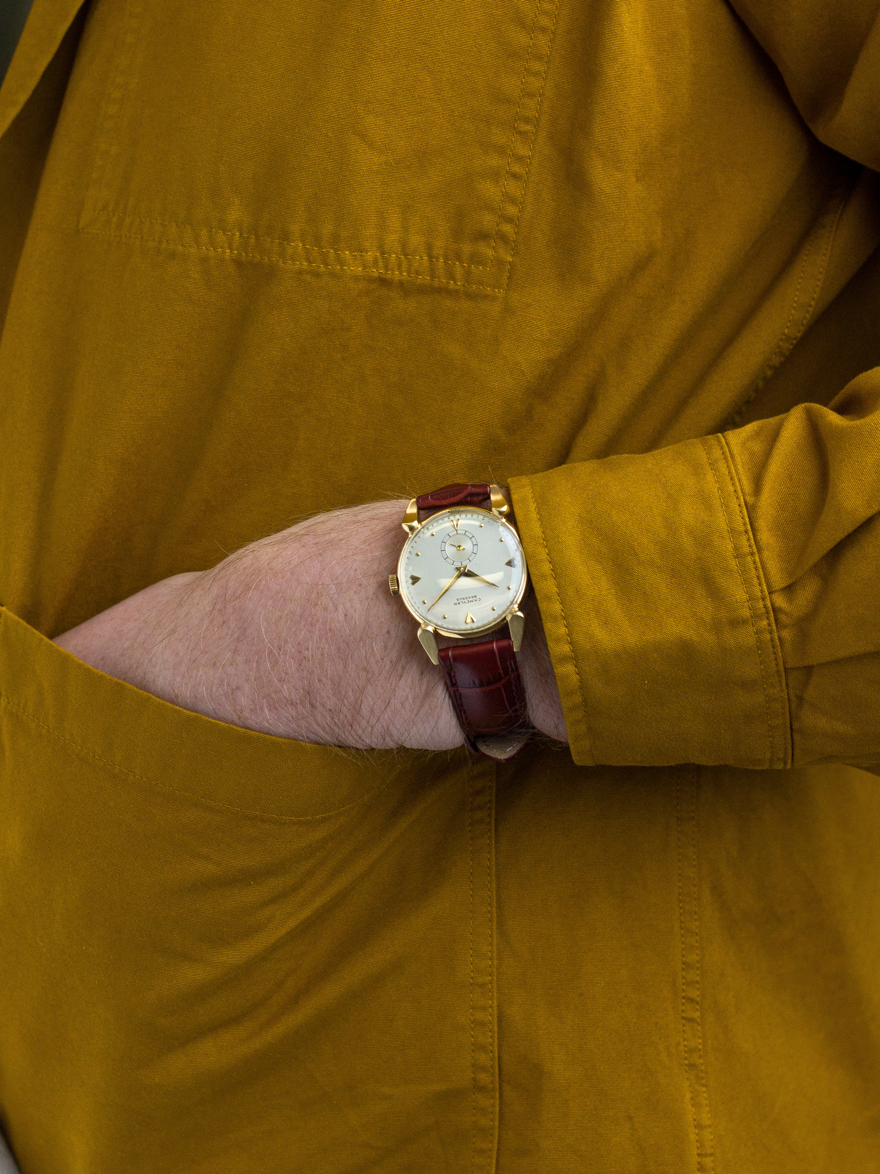 1950's 18k Gold Manual Wind Watch by C.H. Meylan Brassus