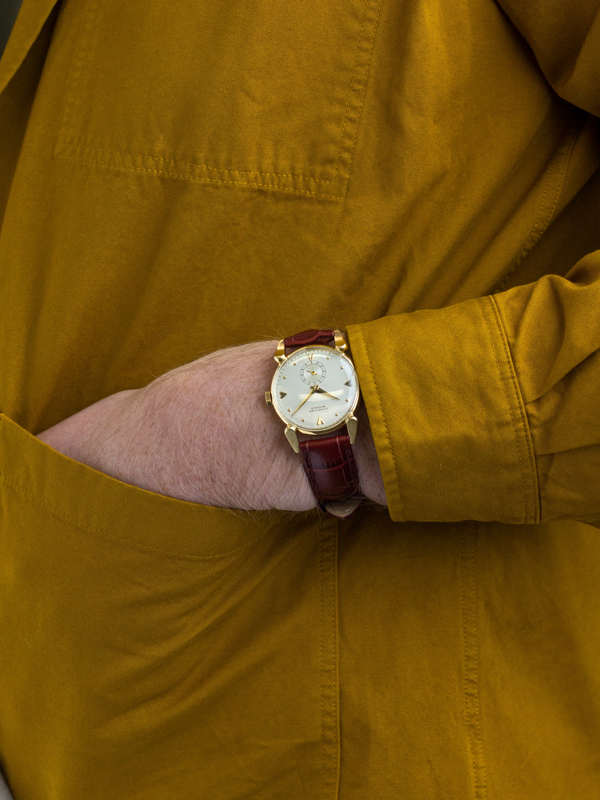 1950's 18k Gold Manual Wind Watch by C.H. Meylan Brassus