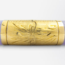 Load image into Gallery viewer, Hinged Lavender Jadeite Bangle
