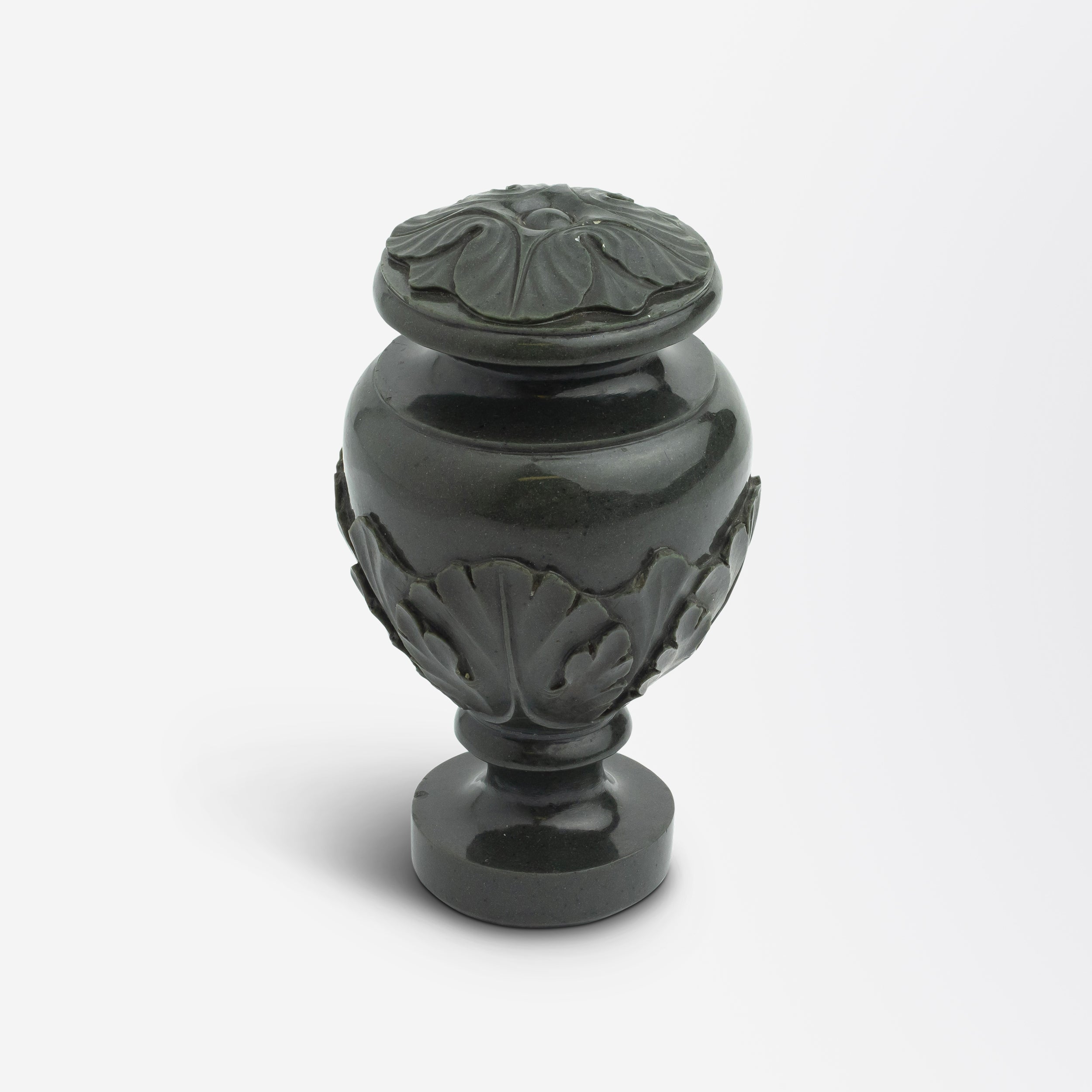 Carved Hardstone Seal with Acanthus Leaf Detailing