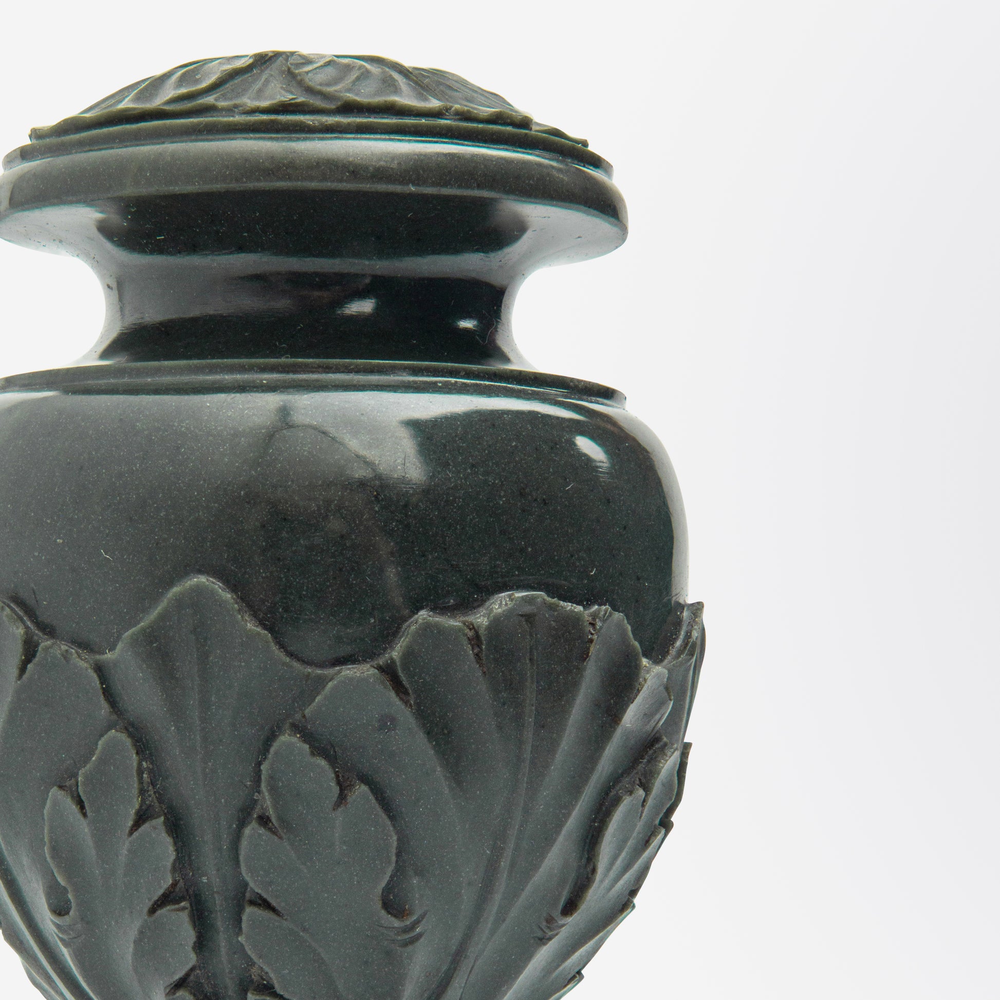 Carved Hardstone Seal with Acanthus Leaf Detailing