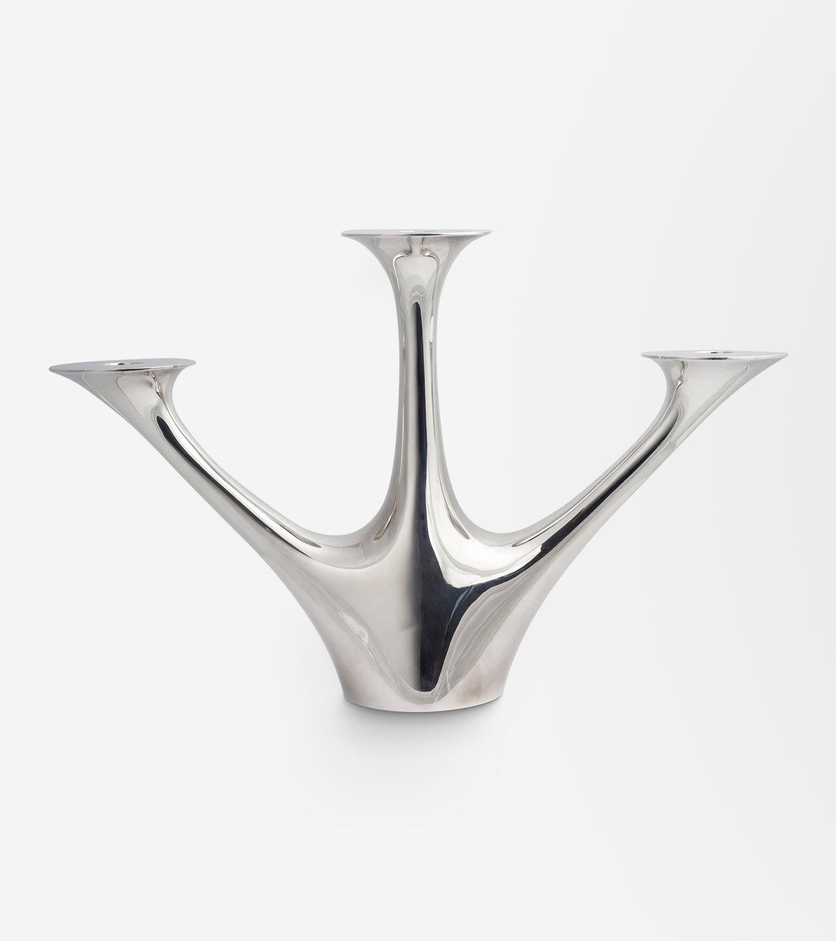 Sterling Silver Modernist Candelabra by Henning Koppel for Georg Jensen