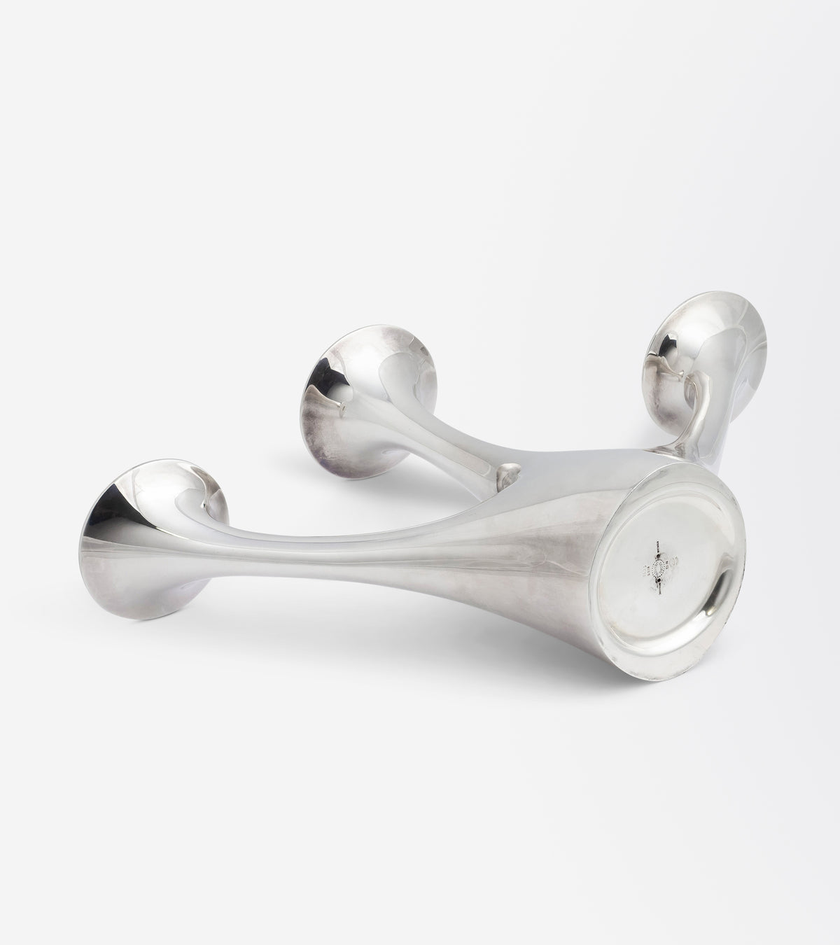 Sterling Silver Modernist Candelabra by Henning Koppel for Georg Jensen
