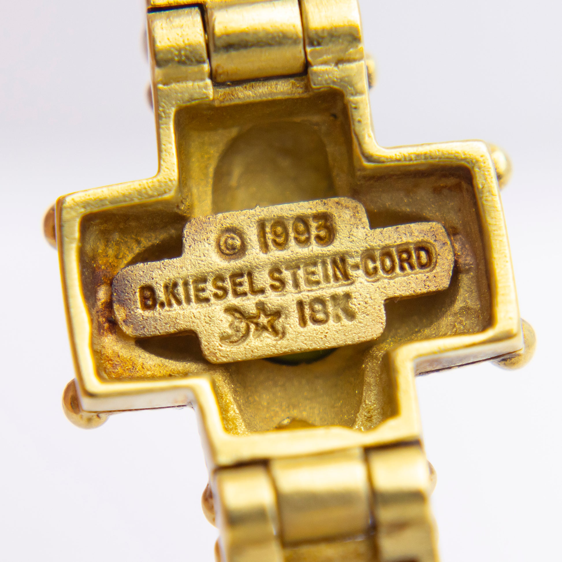 Bracelet Barry Kieselstein-Cord en tourmaline verte et diamants