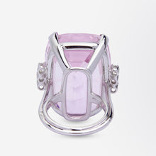 Load image into Gallery viewer, 70ct Kunzite &amp; Diamond Cocktail Ring
