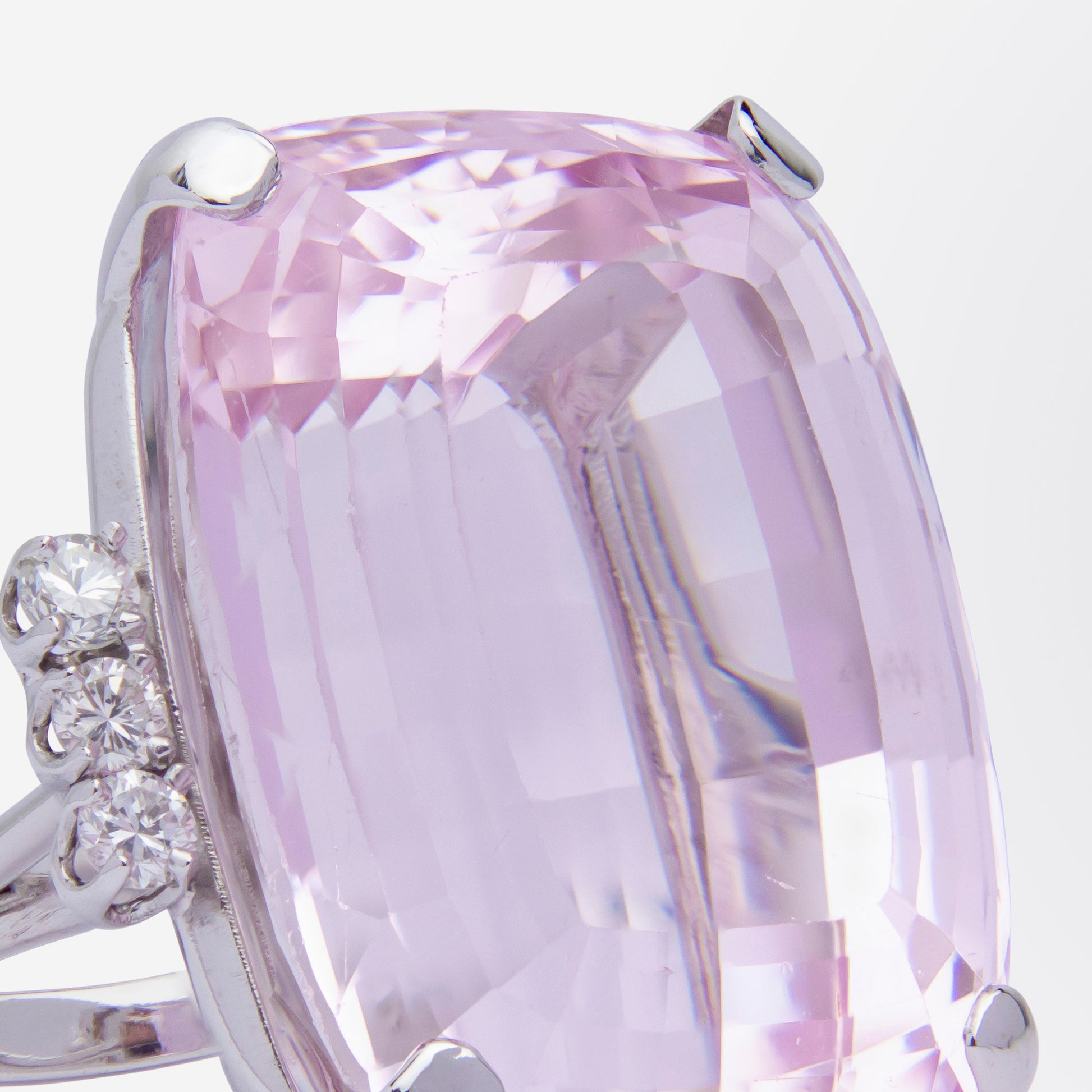 70ct Kunzite & Diamond Cocktail Ring