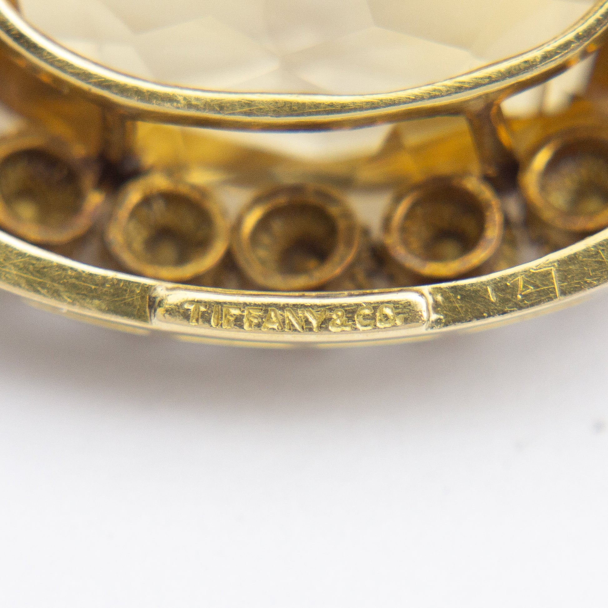 Rare Louis Comfort Tiffany Citrine Brooch